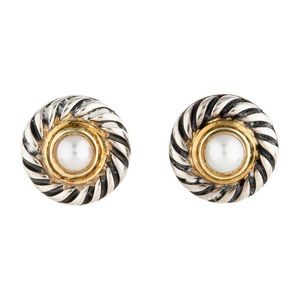 David Yurman pearl cookie earrings